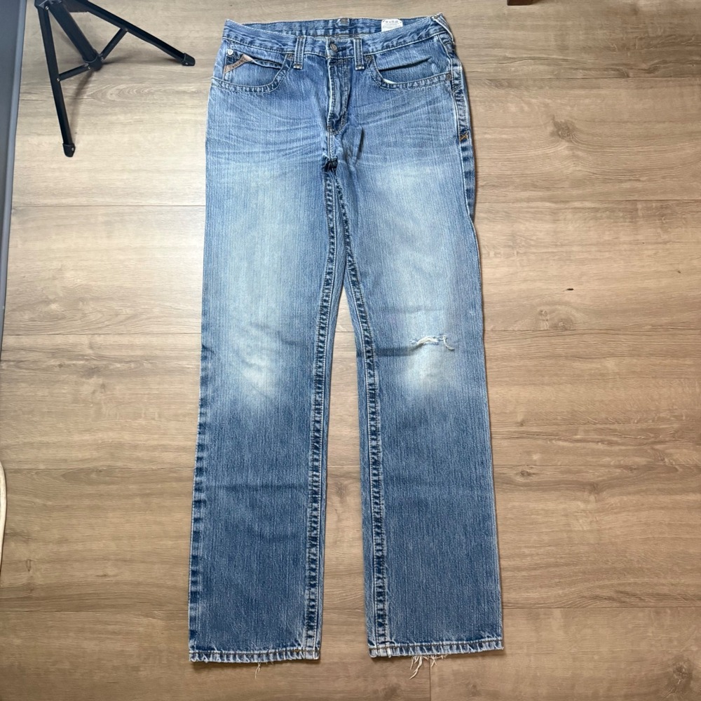 ARIAT M2 Bootcut Jeans Mens 32x34 Blue Dusty Road Relaxed Fit Denim